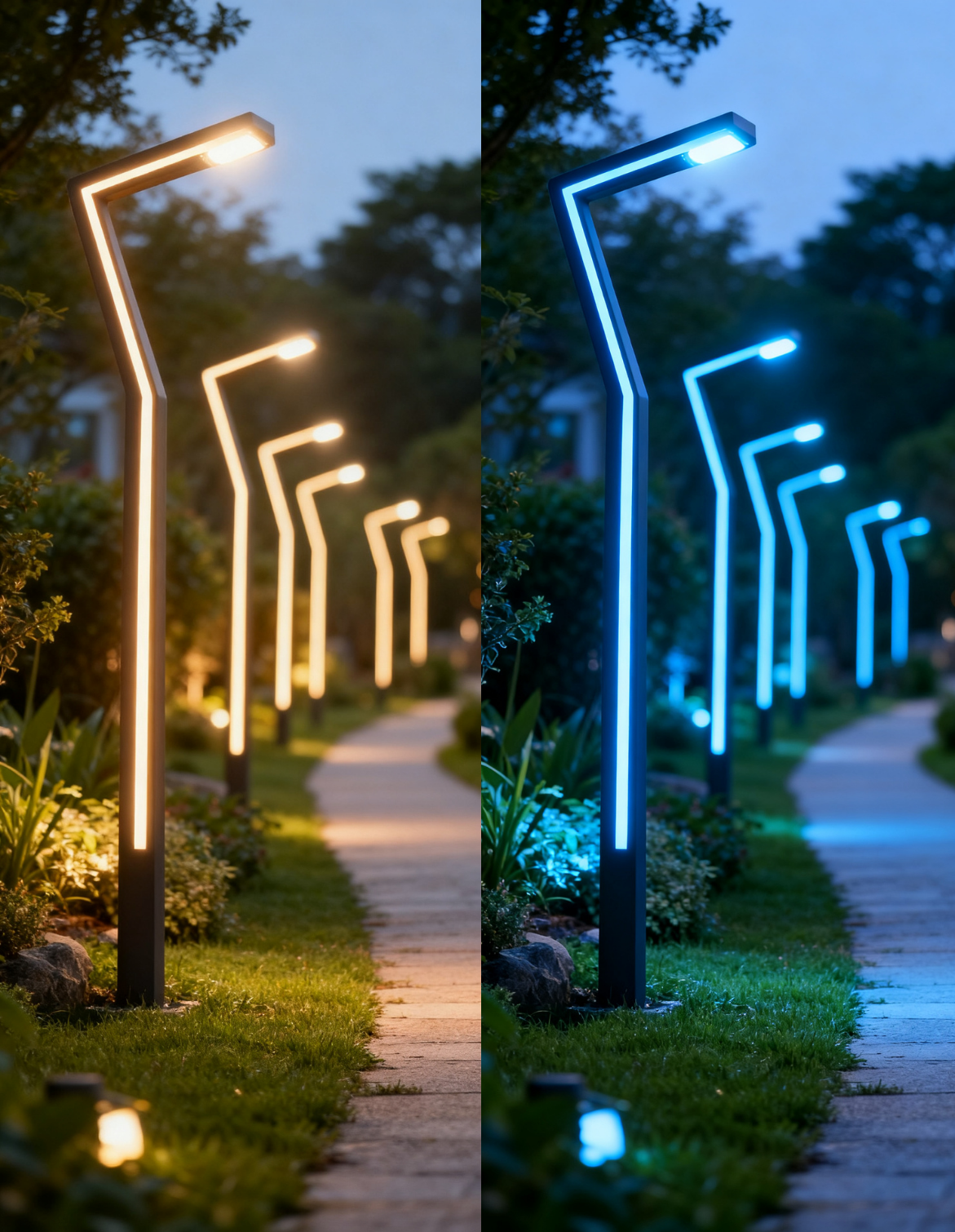 Decorative LED street light pole design 5